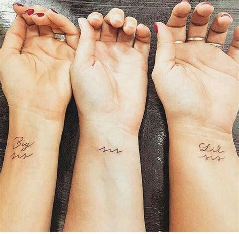 sister tattoos for three|matching tattoos for 3 sisters.